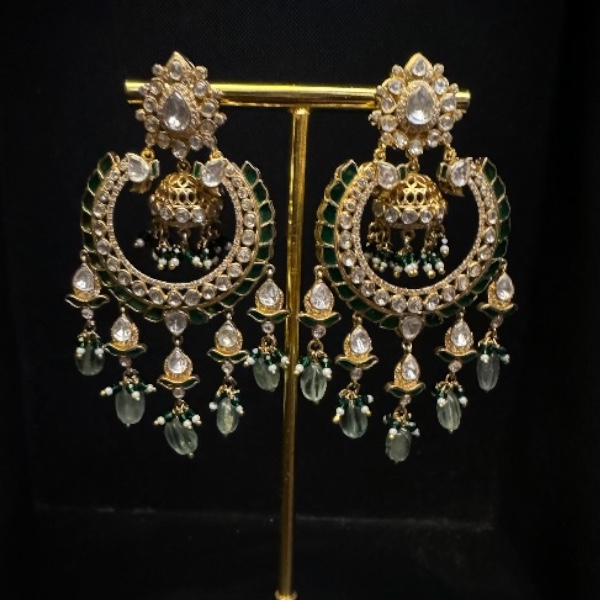 Silver Chandbali Earrings – Grace in Every Curve