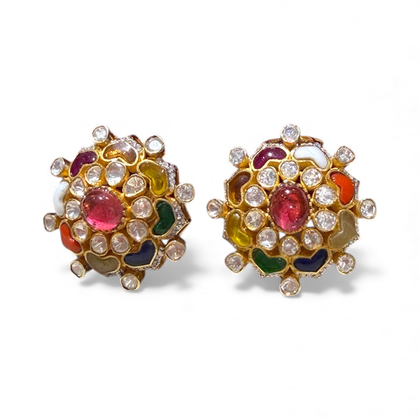 silver  Earring  for flower  design 