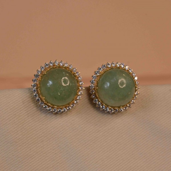 92.5 silver stud pista green colour 
