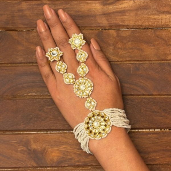  Handcrafted Luxury Jewelry Hath Phool Set
