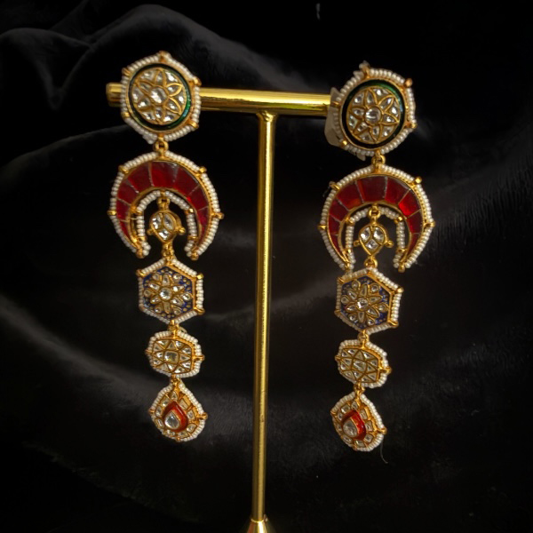Hancrafed with Love this traditional Kundan Earrings Hancrafed with Love this traditional Kundan Earrings