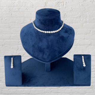 The Vintage Looking  Solatire-LOOK  Choker Set that will Make Your Heart Skip a Bit