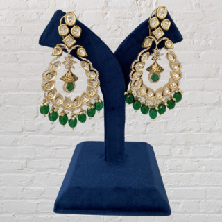 The Perfect  Polki Kundan Earrings To Give you A Very Elegant Look