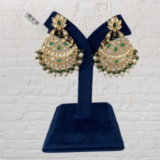 Traditional Navratan Kundan Earrings Compliments Your Outfit In Every Beautiful Way