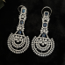 Long Blue American Diamond Earrings
