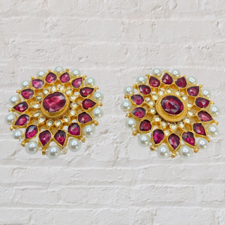  Elevate Your Look With These Beautiful Pachi Kundan Tops Earrings  