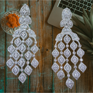 Glamourous And Sparkling ZiRCON Earrings