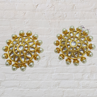 Make A Statement WIth These Gorgeous Polki Kundan Top Earrings