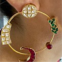 Traditional Kundan Earrings Available in three Colours