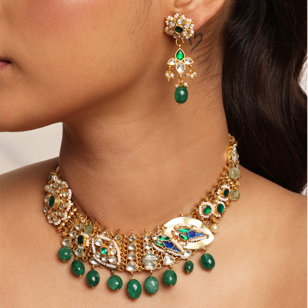 Ever-Green Kundan Choker Set !