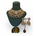  Wedding Special  Ruby With Pista  Beads Necklace Set