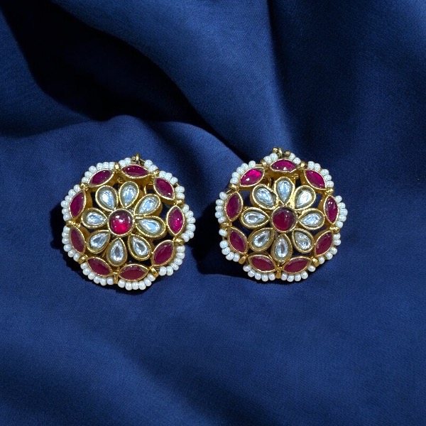 Stunning Kundan Stud Earrings