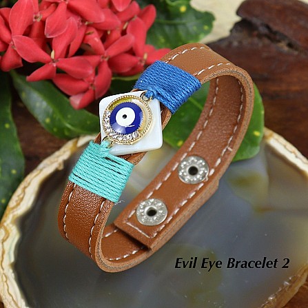 BROWN EVIL EYE BRACELET