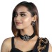 Grab All the Limelight by Wearing This Alluring Black Victorian Polished Choker Set