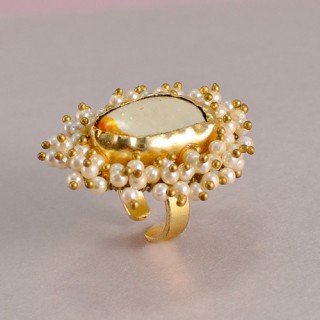 Exclusively Made Strikingly Beautiful Natural Stone Ring
