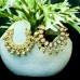Queenly White Stone Chandbalis to Give You a Very Elegant Look