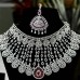 Be the Trendsetter by Adorning this Gleaming and Gorgeous American Diamond Choker Set